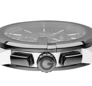 Gucci G Chrono Black Dial Black Leather Strap Watch For Men - YA101205
