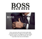 Hugo Boss Ambassador Chronograph Black Dial Silver Steel Strap Watch For Men - HB1513196