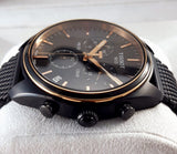 Tissot T Classic PR 100 Chronograph Anthracite Black Dial Black Mesh Bracelet Watch For Men - T101.417.23.061.00