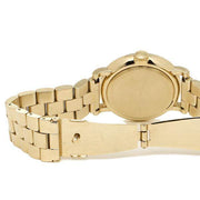 Marc Jacobs Baker Dexter Black Dial Gold Steel Strap Watch for Women - MBM3421
