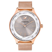 Swarovski Octea Nova Grey Dial Gold Mesh Bracelet Watch for Women - 5451634