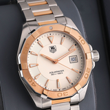 Tag Heuer Aquaracer White Dial Watch for Men - WAY1150.BD0911