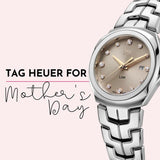 Tag Heuer Link Quartz Brown Dial Silver Steel Strap Watch for Women - WBC131E.BA0649