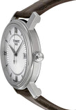 Tissot T Classic Bridgeport Silver Dial Jam Tangan Tali Kulit Coklat Untuk Pria - T097.410.16.038.00