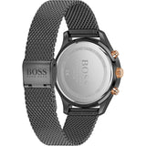 Hugo Boss Associate Black Dial Black Mesh Bracelet Watch for Men - 1513811