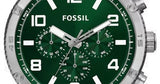 Fossil Brox Multifunction Green Dial Brown Leather Strap Watch for Men - BQ2801