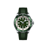 Breitling Superocean Automatic 44 Green Dial Green Rubber Strap Watch for Men - A17376A31L1S1