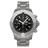 Breitling Avenger Chronograph 45mm Black Dial Silver Steel Strap Watch for Men - A13317101B1A1