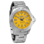 Breitling Avenger Automatic 45mm Seawolf Yellow Dial Silver Steel Strap Strap Watch for Men - A17319101/1A1