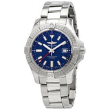 Breitling Avenger Automatic GMT 45 Blue Dial Silver Steel Strap Watch for Men - A32395101C1A1