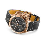 Breitling Super Avi Chronograph 42 P-51 Mustang Black Dial Black Leather Strap Watch for Men - R233801A1B1X1