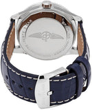 Breitling Navitimer Automatic 38mm Blue Dial Blue Leather Strap Mens Watch - A17325211C1P1