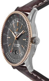 Breitling Navitimer Automatic 41 Grey Dial Brown Leather Strap Watch for Men - U17326121M1P1