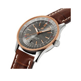 Breitling Navitimer Automatic 41 Grey Dial Brown Leather Strap Watch for Men - U17326121M1P1