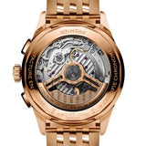Breitling Premier B01 Chronograph 42 White Dial Rose Gold Steel Strap Watch for Men - RB0145371G1R1