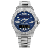 Breitling Aerospace Evo Blue Dial Silver Steel Strap Watch for Men - E79363101C1E1