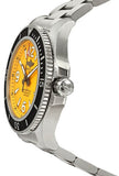 Breitling Superocean II Automatic 44mm Yellow Dial Silver Steel Strap Watch for Men - A17367021I1A1