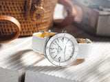 Breitling Superocean Heritage '57 Pastel Paradise White Dial White Leather Strap Watch for Women - A10340A71A1X1