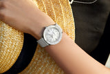 Breitling Superocean Heritage '57 Pastel Paradise White Dial White Leather Strap Watch for Women - A10340A71A1X1