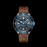 Breitling Superocean Heritage '57 Blue Dial Brown Leather Strap Watch for Men - A10370161C1X1