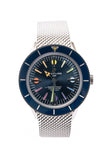 Breitling Superocean Heritage '57 Special Edition II Blue Dial Silver Mesh Bracelet Watch for Men - A103702A1C1A1