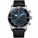 Breitling Superocean Heritage B01 Chronograph 44 Blue Dial Black Mesh Bracelet Watch for Men - AB0162121C1S1