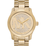 Michael Kors Runway Gold Dial Gold Steel Strap Watch for Women - MK5706