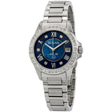 Bulova Marine Star Blue Dial Silver Steel Strap Watch for Women - 96R215