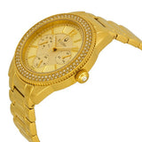 Bulova Multi Function Gold Dial Gold Steel Strap Watch for Women - 97N102