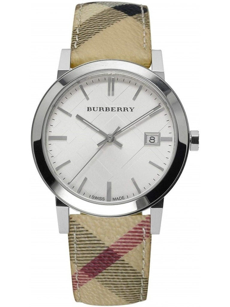 Burberry The City Silver Dial Brown Leather Strap Watch for  display picture 1