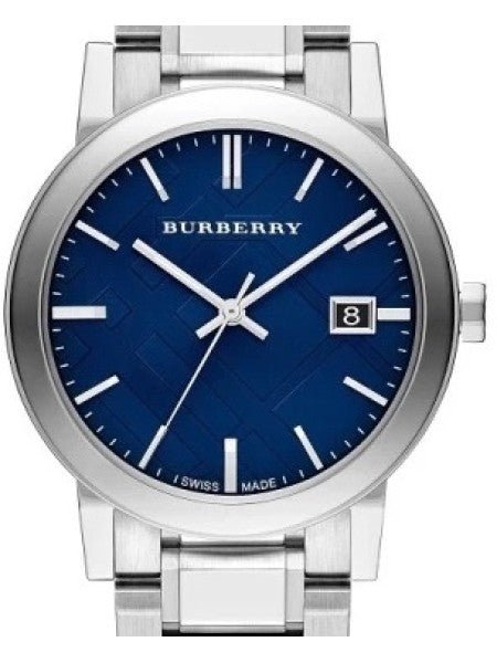 Burberry The City Blue Dial Silver Steel Strap Watch for Men