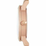 Burberry The City Diamonds Gold Dial Beige Leather Strap Watch for Women - BU9131