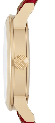 Burberry The City Champagne Dial Leather Strap Watch for Women - BU9139