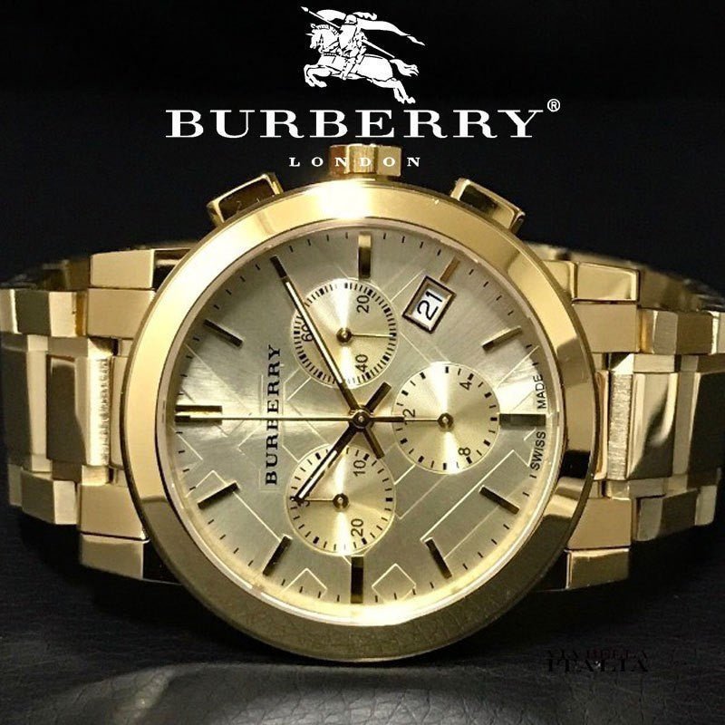 Burberry Gold Watch 38mm Burberry The City Gold Dial Gold  display picture 2
