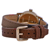 Burberry Utilitarian White Dial Multicolor Leather Strap Watch for Women - BU7851