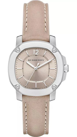 Burberry The Britain Brown Dial Brown Leather Strap Watch for Women - BBY1700