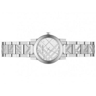 Burberry The City Silver Dial Silver Steel Strap Watch for Women
