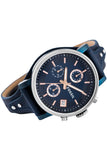 Fossil Boyfriend Sport Chronograph Blue Dial Blue Leather Strap Watch for Women - ES4113