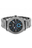 Fossil Machine Chronograph Brown Dial Grey Steel Strap Watch for Men - FS4931