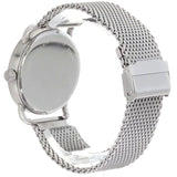 Fossil Neutra Chronograph White Dial Silver Mesh Bracelet Watch for Men - FS5382