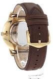 Fossil The Minimalist White Dial Brown Leather Strap Watch for Men - FS5397