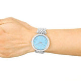 Michael Kors Darci Mother of Pearl Blue  Dial Silver Steel Strap Watch for Women - MK3515