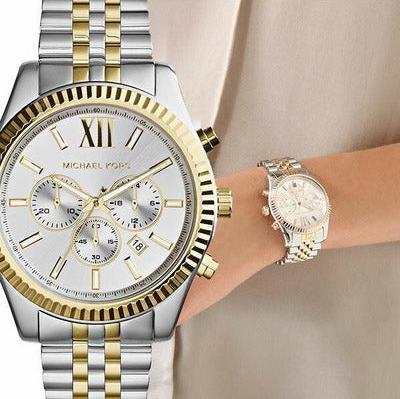 Michael kors two tone lexington Clearance