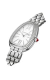 Bvlgari Serpenti Seduttori Diamonds Silver Dial Silver Steel Strap Watch for Women - SERPENTI103361