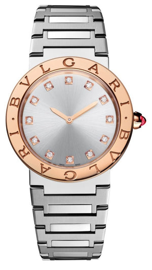 Bvlgari Bvlgari Bvlgari Lady Diamonds Silver Dial Silver Steel Strap Watch for Women - BVLGARI103577