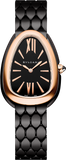 Bvlgari Serpenti Seduttori Black Dial Black Steel Strap Watch for Women - SERPENTI103704