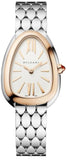 Bvlgari Serpenti Seduttori Quartz Silver Dial Silver Steel Strap Watch for Women - SERPENTI103144