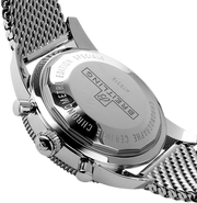 Breitling Superocean Heritage Chronograph 44 Black Dial Silver Mesh Bracelet Watch for Men - A13313121B1A1