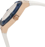 Guess Jet Setter White Dial White Rubber Strap Watch for Women - W0564L1