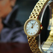 Tissot T-Lady Lovely Mother of Pearl Dial Gold Steel Strap Watch For Women - T058.009.63.116.00